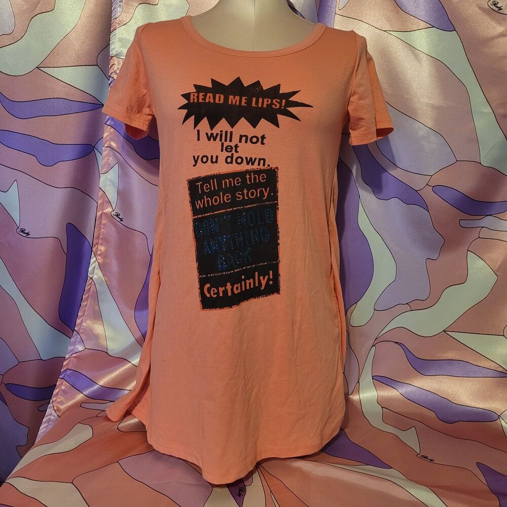 Unique Gyaru Top Size Small Pink Tee Shirt Lace Ruffle Ma*rs Sugar Gloss Style - Picture 11 of 16